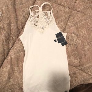 White tank top with lace